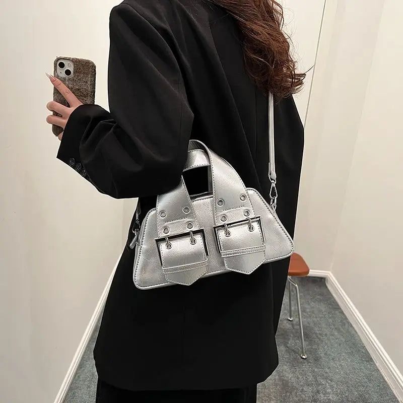 Futurecen  -  Luxury Women Handbags Fashion INS Hot Sale Silver Ladies Crossbody Shoulder Bags High Quality Sac A Main Femme