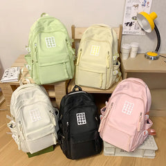 Futurecen Fashion Women Large Capacity Backpack For Teenagers Black School Bag Female Business Travel Bookbag Girl Waterproof NEW Mochila