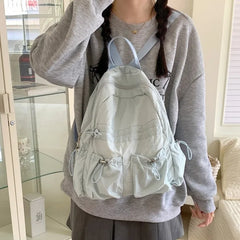 Futurecen  -  outfit ideas Casual Women Backpacks Fashion Light Solid Nylon All-match Bags Female Harajuku Daily Outgoing Soft Commute Bolso Mujer