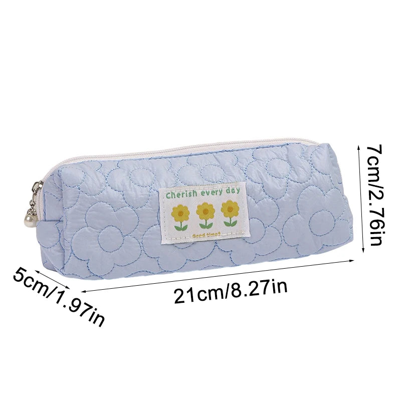 Futurecen  -  Flower Pencil Case Estuches Escolares Pencil Pouch Large Capacity School Supplies Trousses Scolaires Cute Stationery Pencilcase