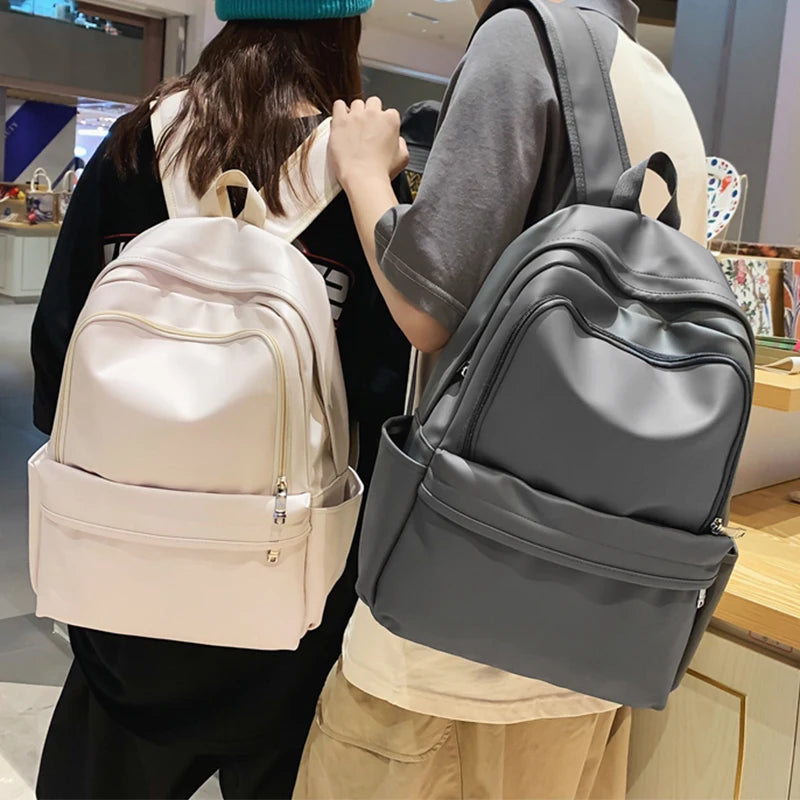 Futurecen  Woman Backpack New Leather Rucksack Women's Knapsack Travel Bagpacks School Bags for Teenage Girls Boys Mochila Back Pack