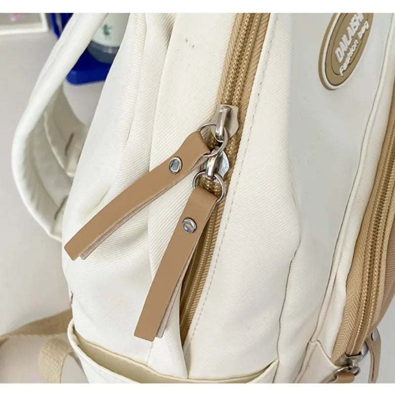 Futurecen  -  Bag Teenage Girls Display Backpacks New All Match Summer Simple Canvas School Bag Casual Cute Letters Rucksack Bolsas