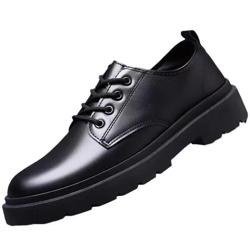 Futurecen  -  British Style Shoes for Men’s Genuine Leather Business Formal Oxfords Footwear Quality Leather Breathable Comfort Wedding Shoes