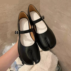 Futurecen  Fashion Women's Shoes New High Quality Leather Split Toe Mary Jane Shoes Comfortable Low Heel Women Shoes Lolita