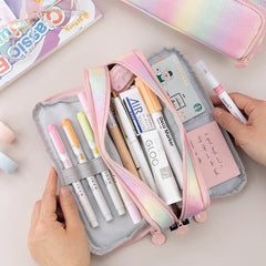 Futurecen  -  Glitter Pencil Cases For Girls School Supplies Pencil Box Trousse Scolaire Large Capacity Pen Case Kawaii Stationery Pencil Case