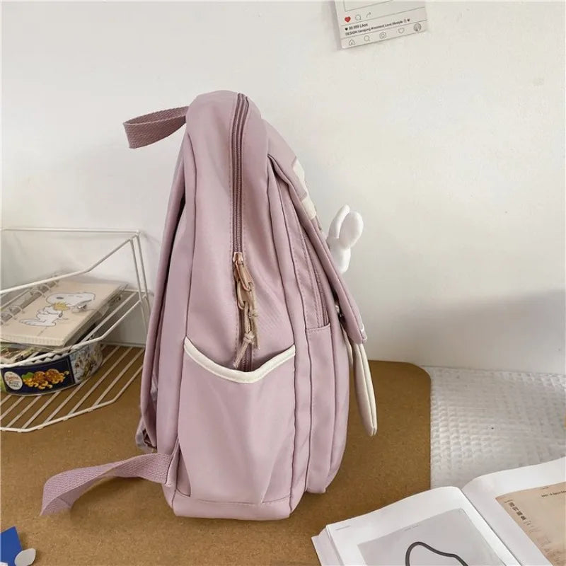 Futurecen  -  Kawaii Women Backpacks Harajuku Rabbit Patchwork Large Capacity Mochilas Para Mujer Casual New Design Students Bag Female