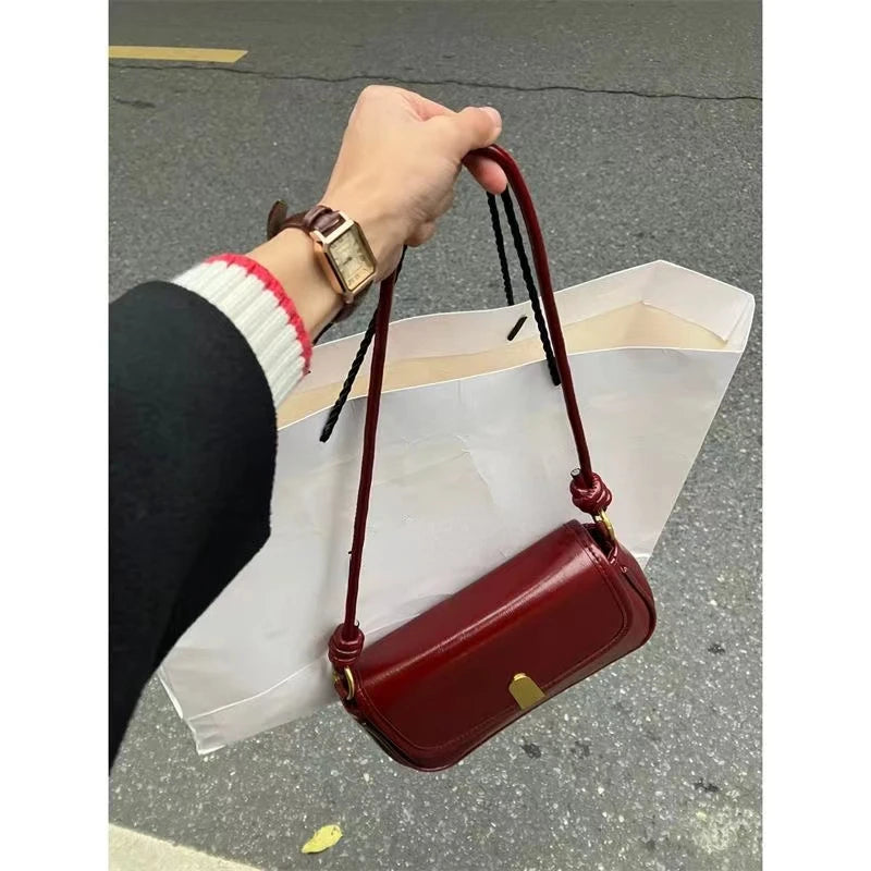 Futurecen All Match Ins Vintage Fashion Shoulder Bags Office Lady Korean Chic Simple Handbags Elegant Y2k Women Retro Casual  Underarm Bag