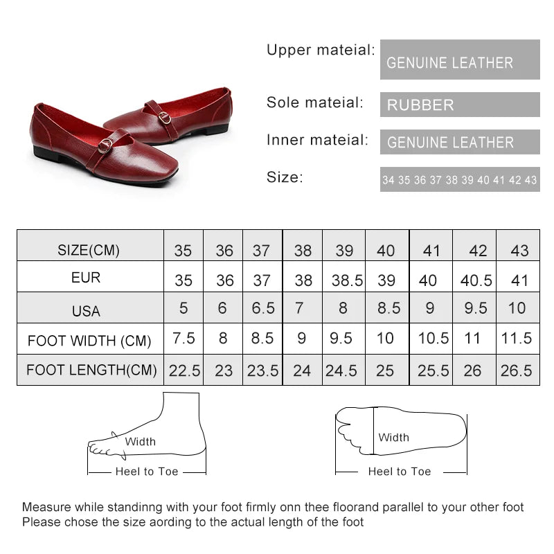 Futurecen  Women flat shoes 2024 spring new genuine leather women casual shoes large size 35-43 comfortable mother shoes women