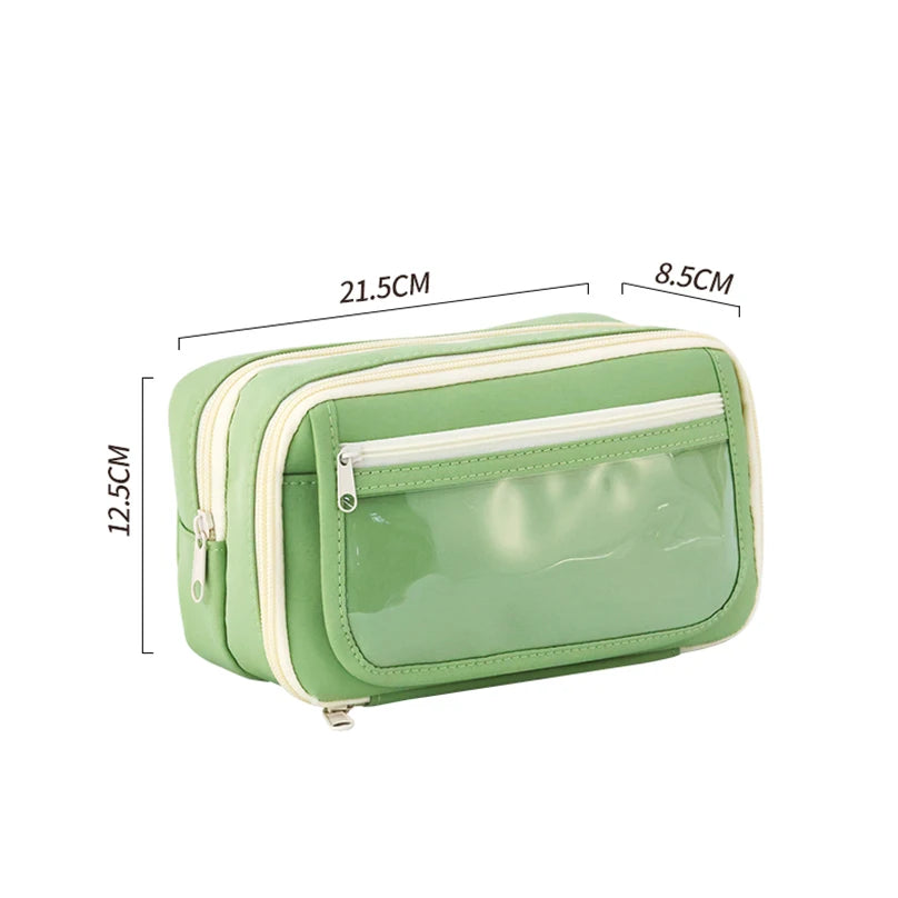 Futurecen  -  9 Layers Pencil Case Trousse Pencil Pouch Transparent Piornik Large Capacity Estuches Escolares School Supplies Pencil Cases