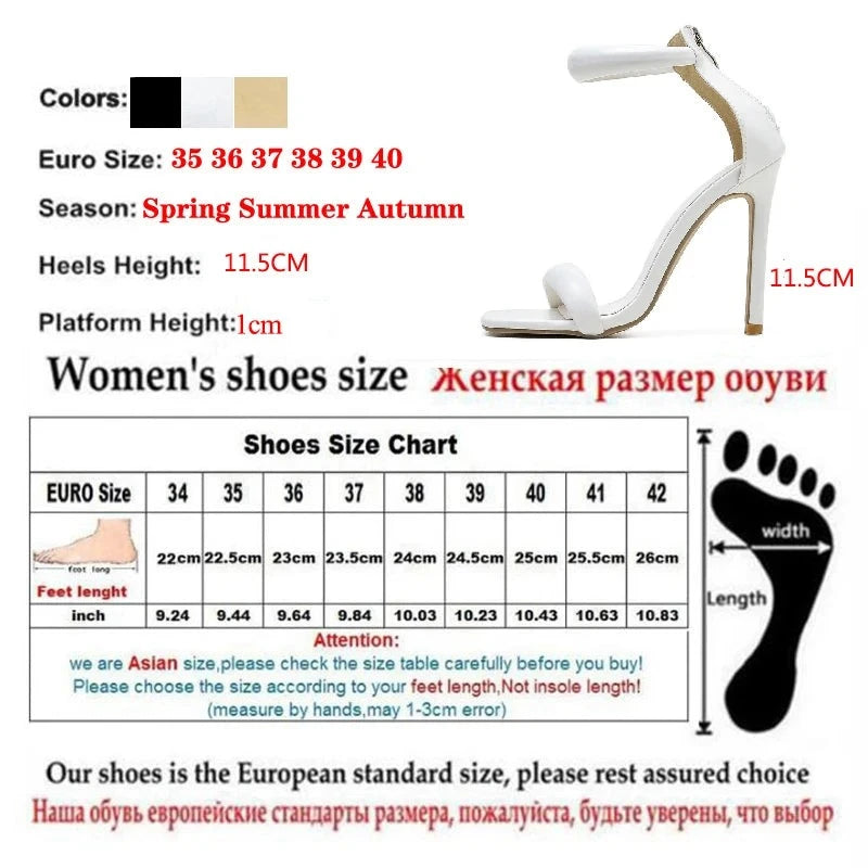 Futurecen  2024 Summer Golden Peep Toe High Heel Women Sandals Sexy Buckle Strap Ankle-Wrap Ladies Club Party Prom Stripper Shoes