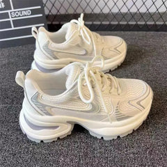 Futurecen  - pretty shoes sneakers Running Shoes Ladies Breathable Sneakers Summer Light Mesh Air Cushion Women's Sports Shoes Outdoor Lace Up Training Shoes S05