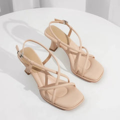 Futurecen  -  Women Platform High Heels Cross Strap Comfort Sandals Summer Women Shoes Woman High Heels Sandals High Heels Q134