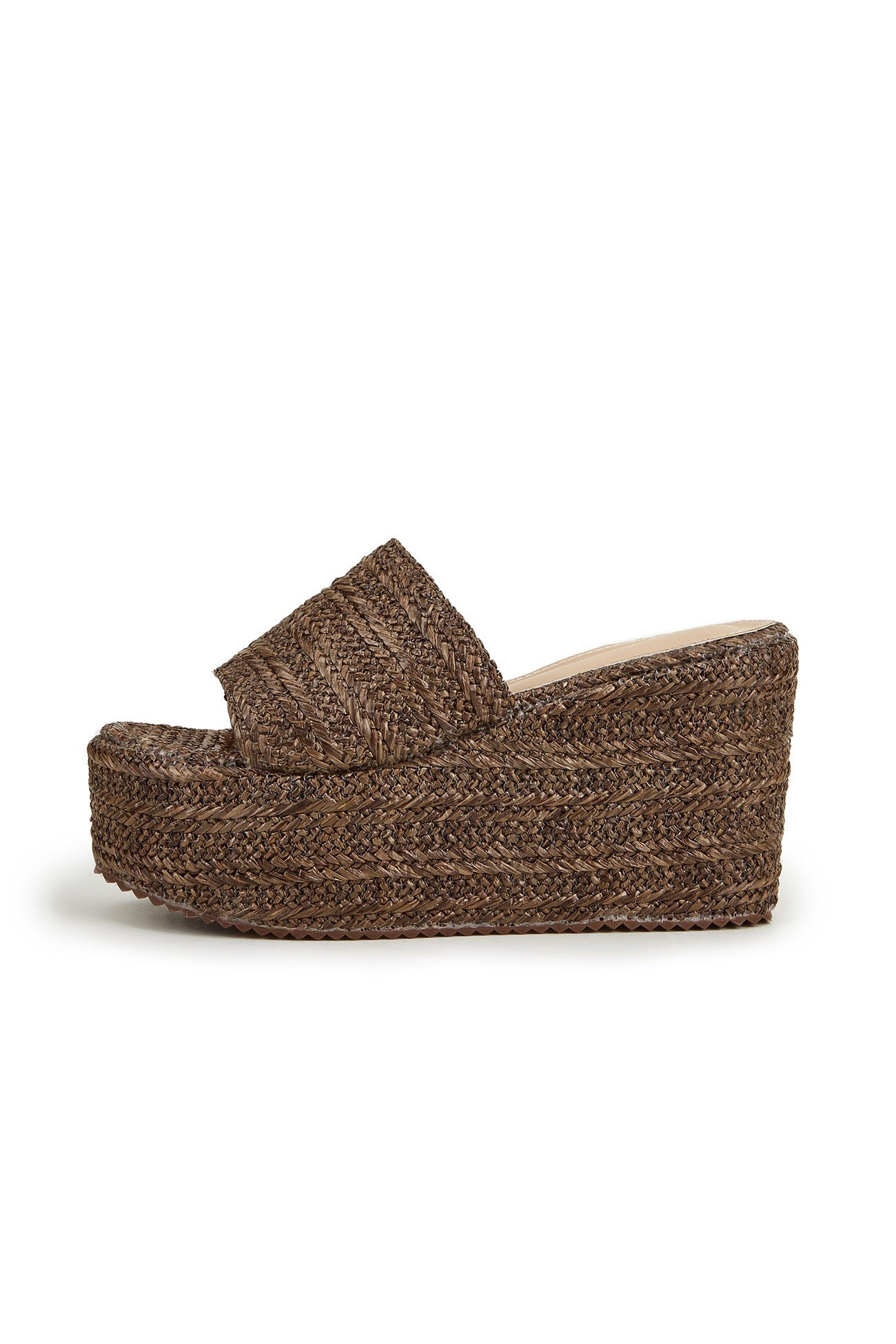 Solid Espadrille Wedge Sandals