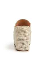 Solid Espadrille Wedge Sandals