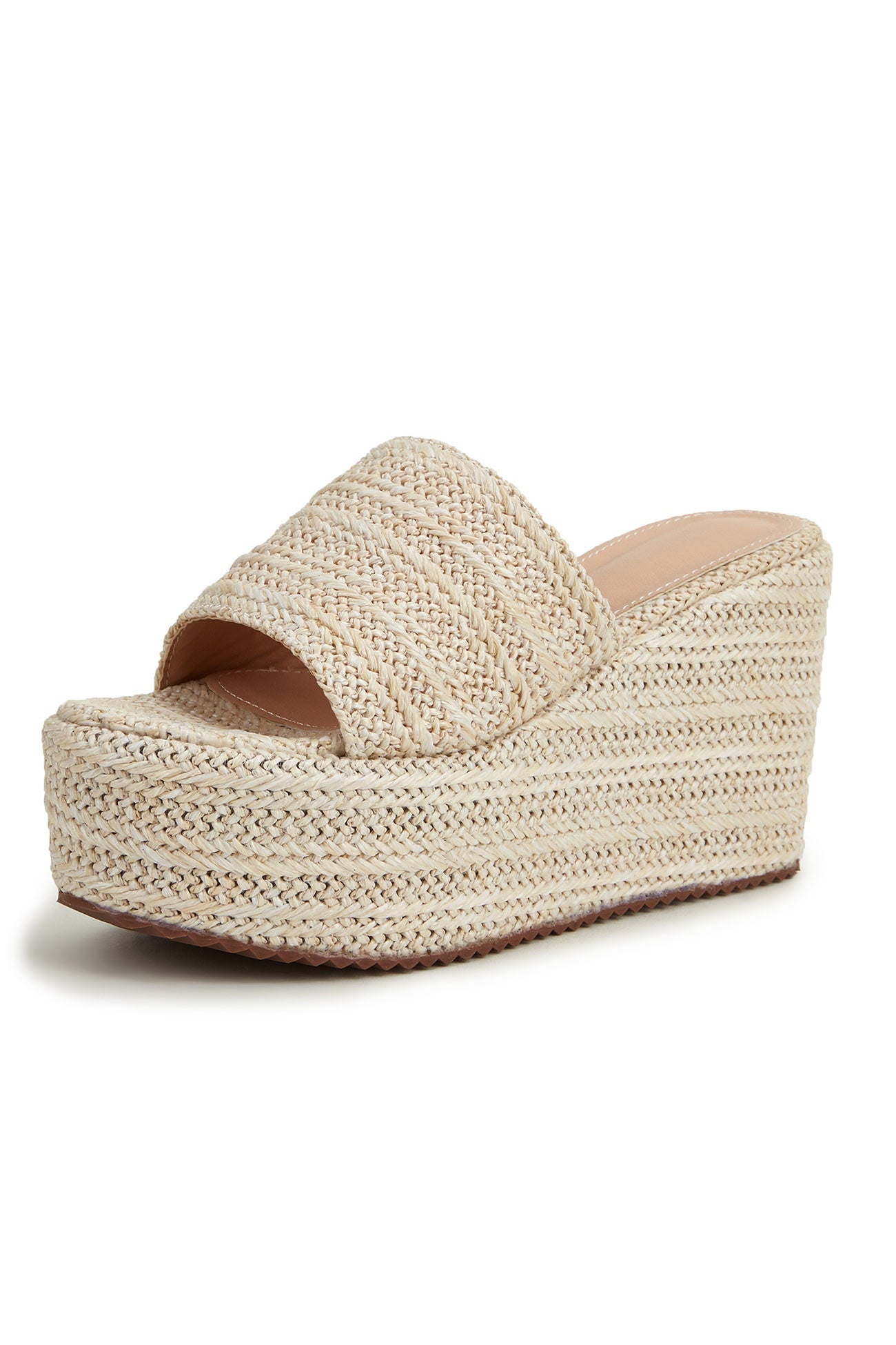 Solid Espadrille Wedge Sandals