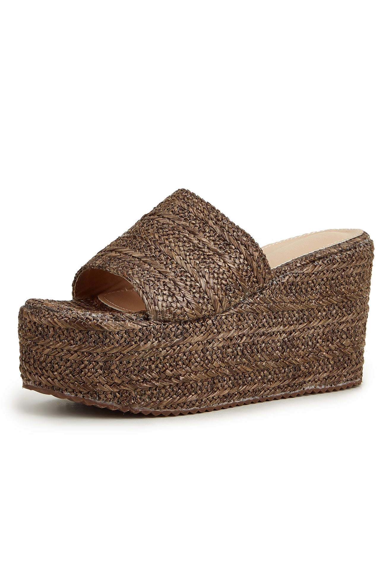 Solid Espadrille Wedge Sandals