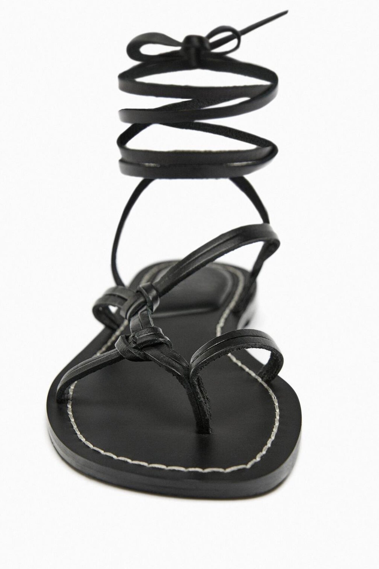 Solid Strappy Flat Roman Sandals