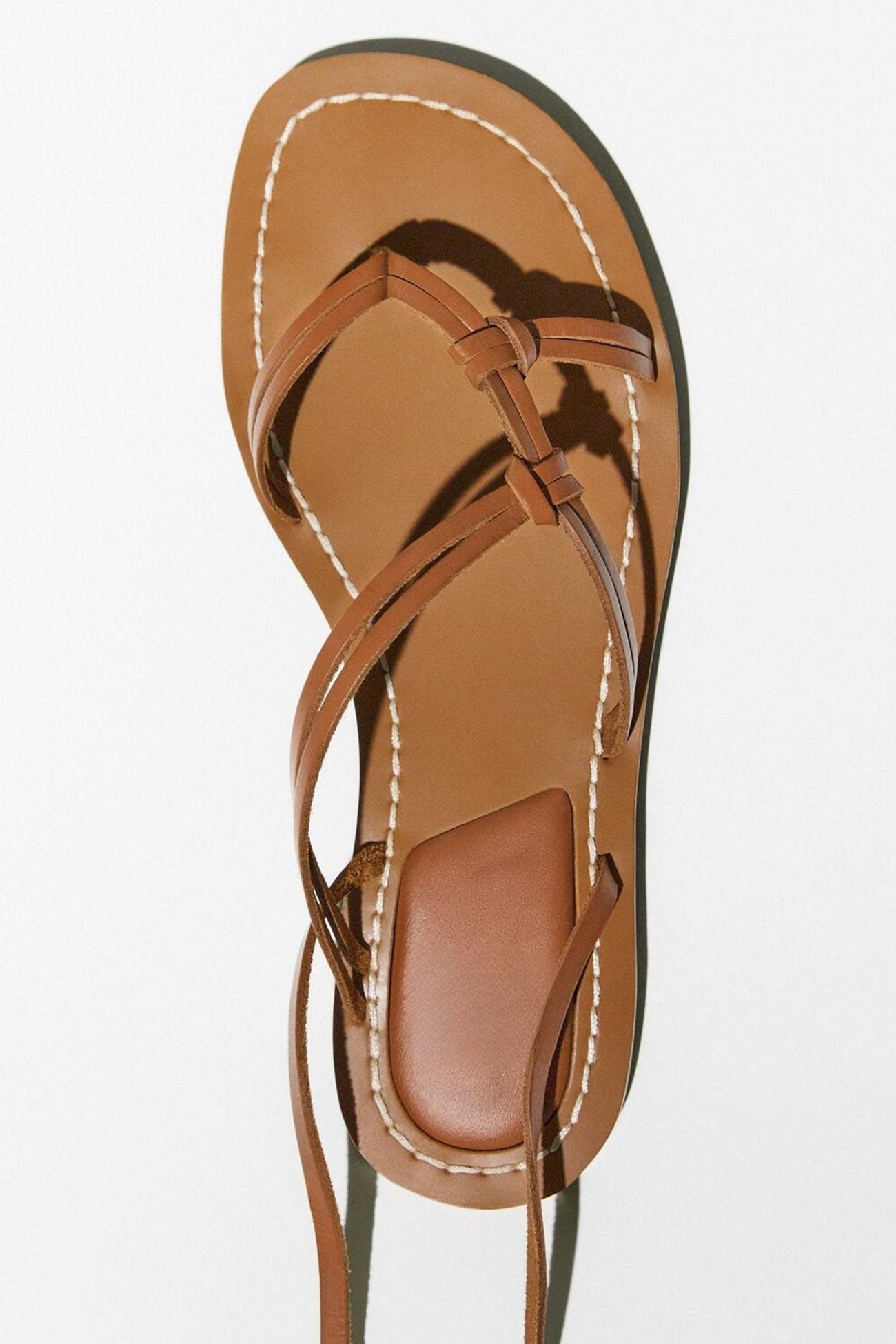 Solid Strappy Flat Roman Sandals