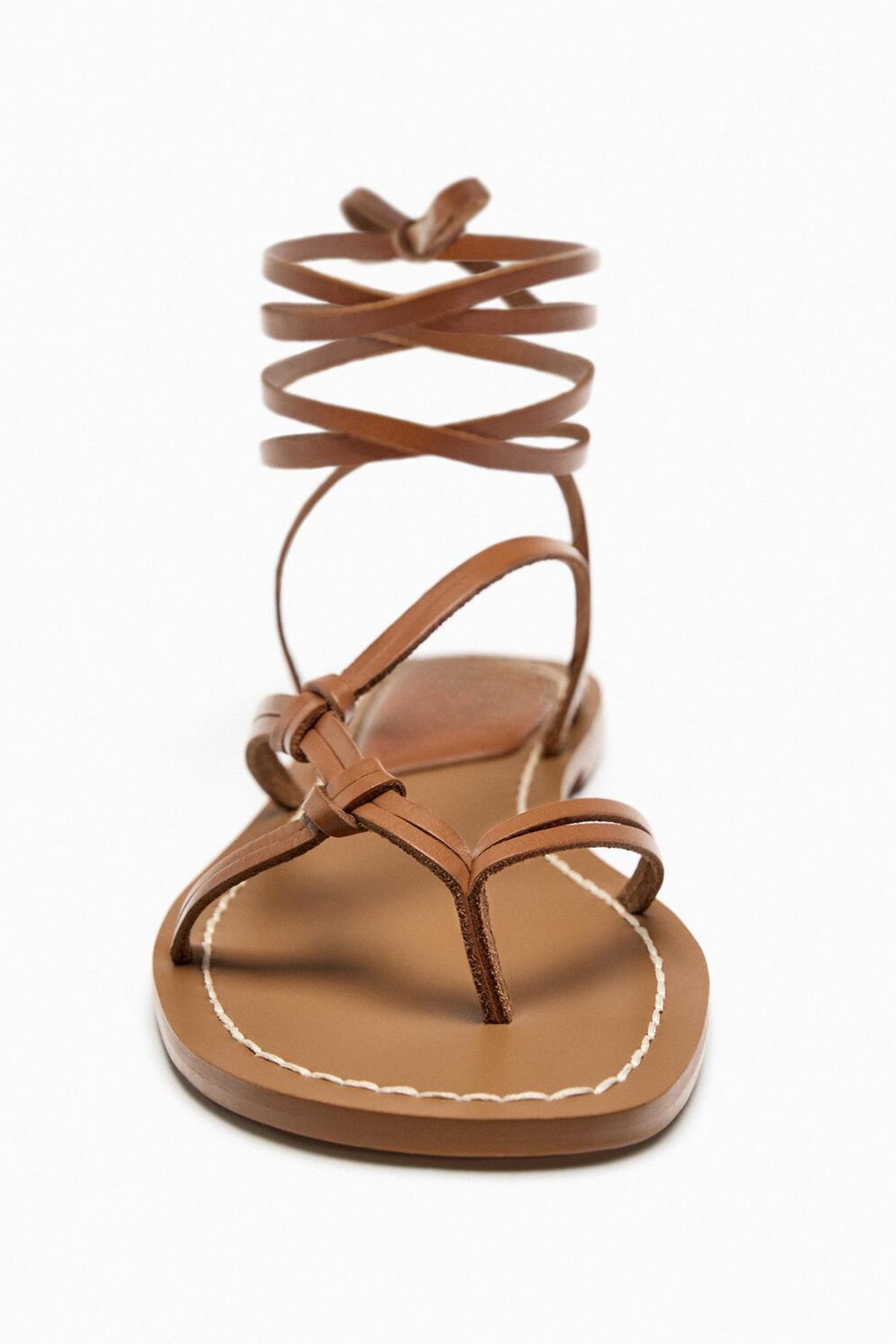 Solid Strappy Flat Roman Sandals