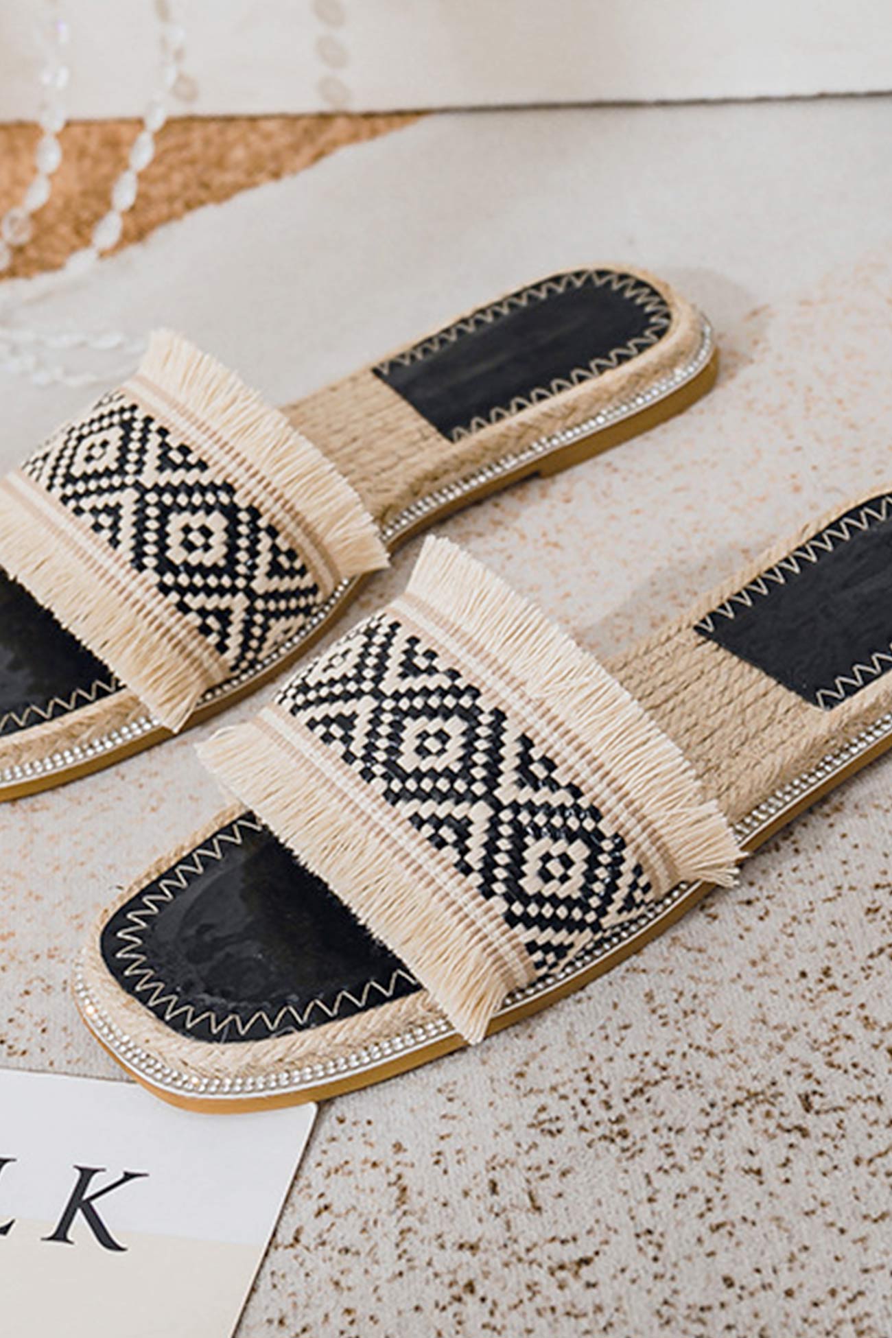 Vintage Espadrille Flat Sandals