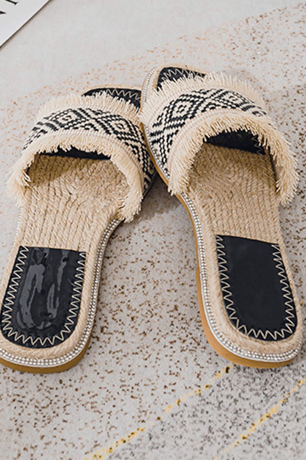 Vintage Espadrille Flat Sandals