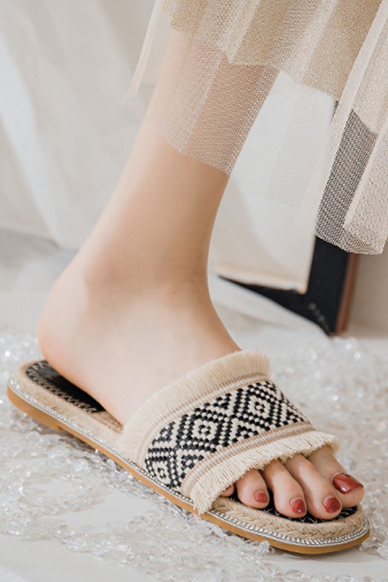 Vintage Espadrille Flat Sandals