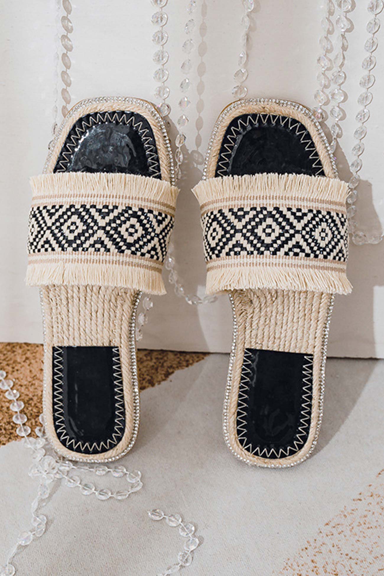 Vintage Espadrille Flat Sandals