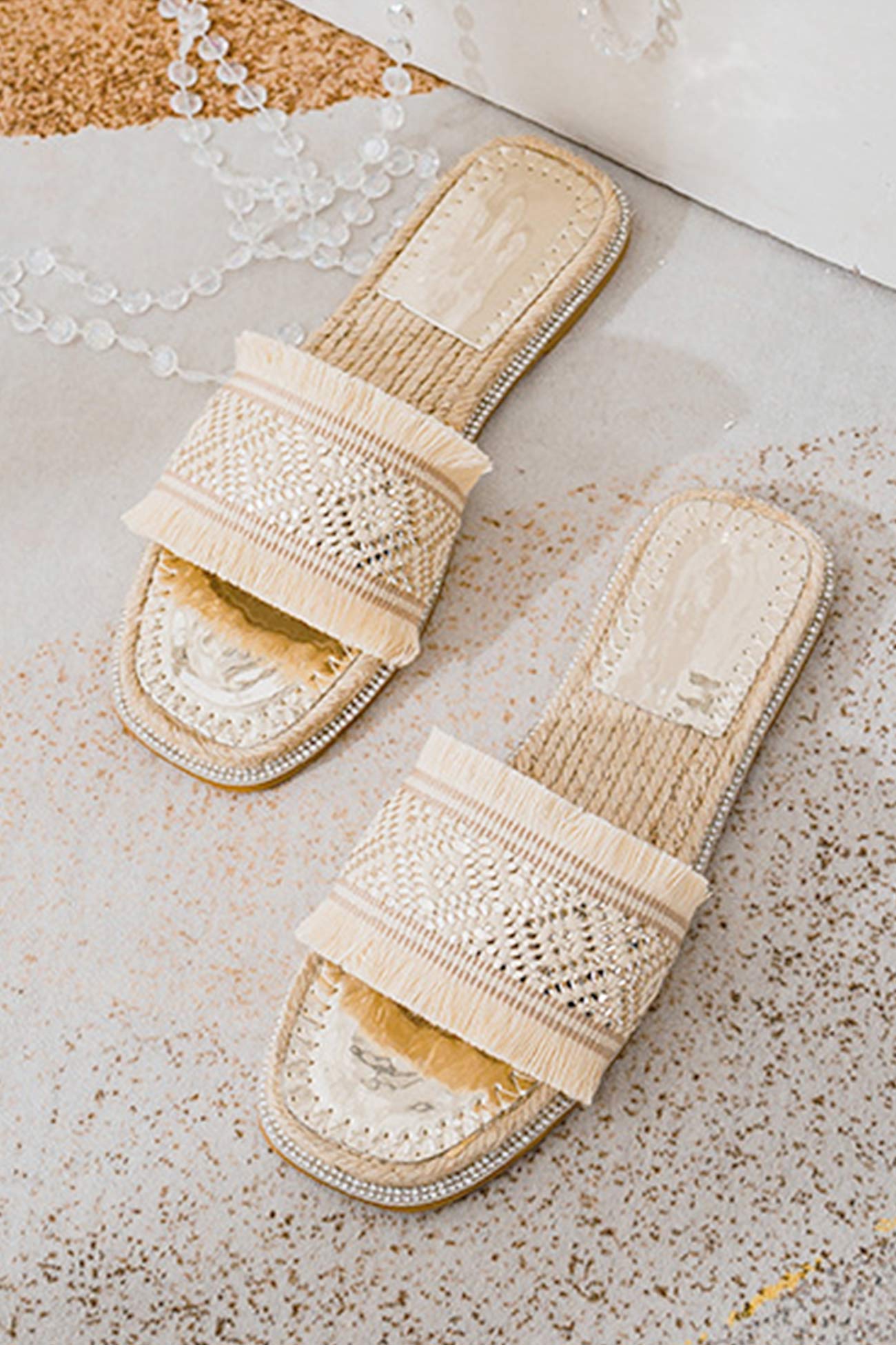 Vintage Espadrille Flat Sandals