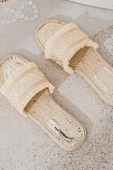 Vintage Espadrille Flat Sandals