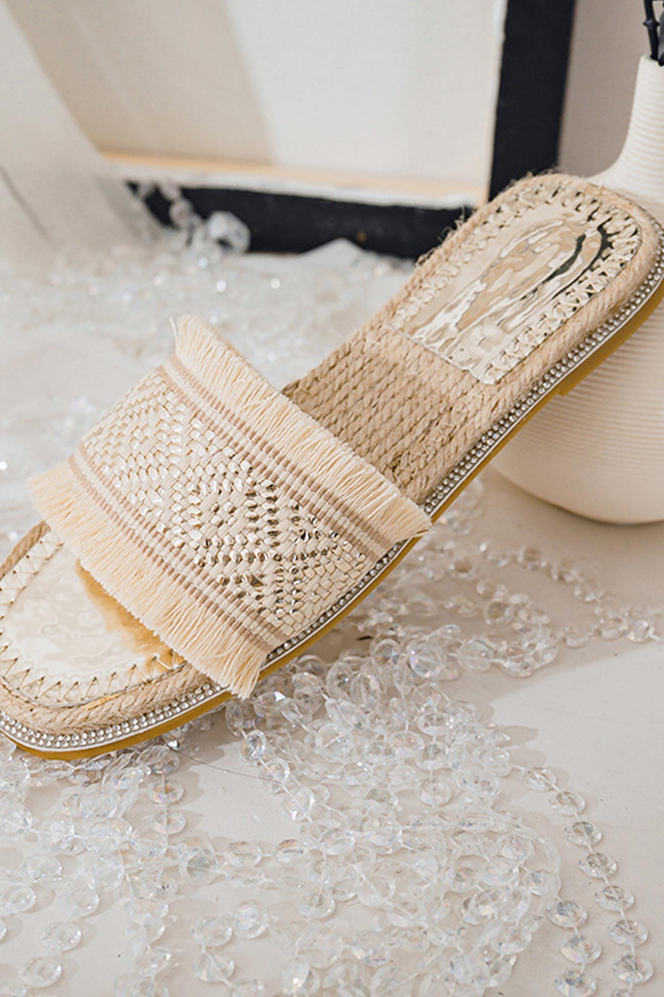 Vintage Espadrille Flat Sandals