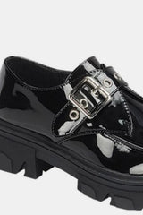 Futurecen  -  Buckled Platform Lug Sole Loafers