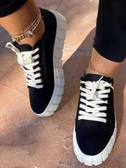 Low Platform Canvas Sneakers