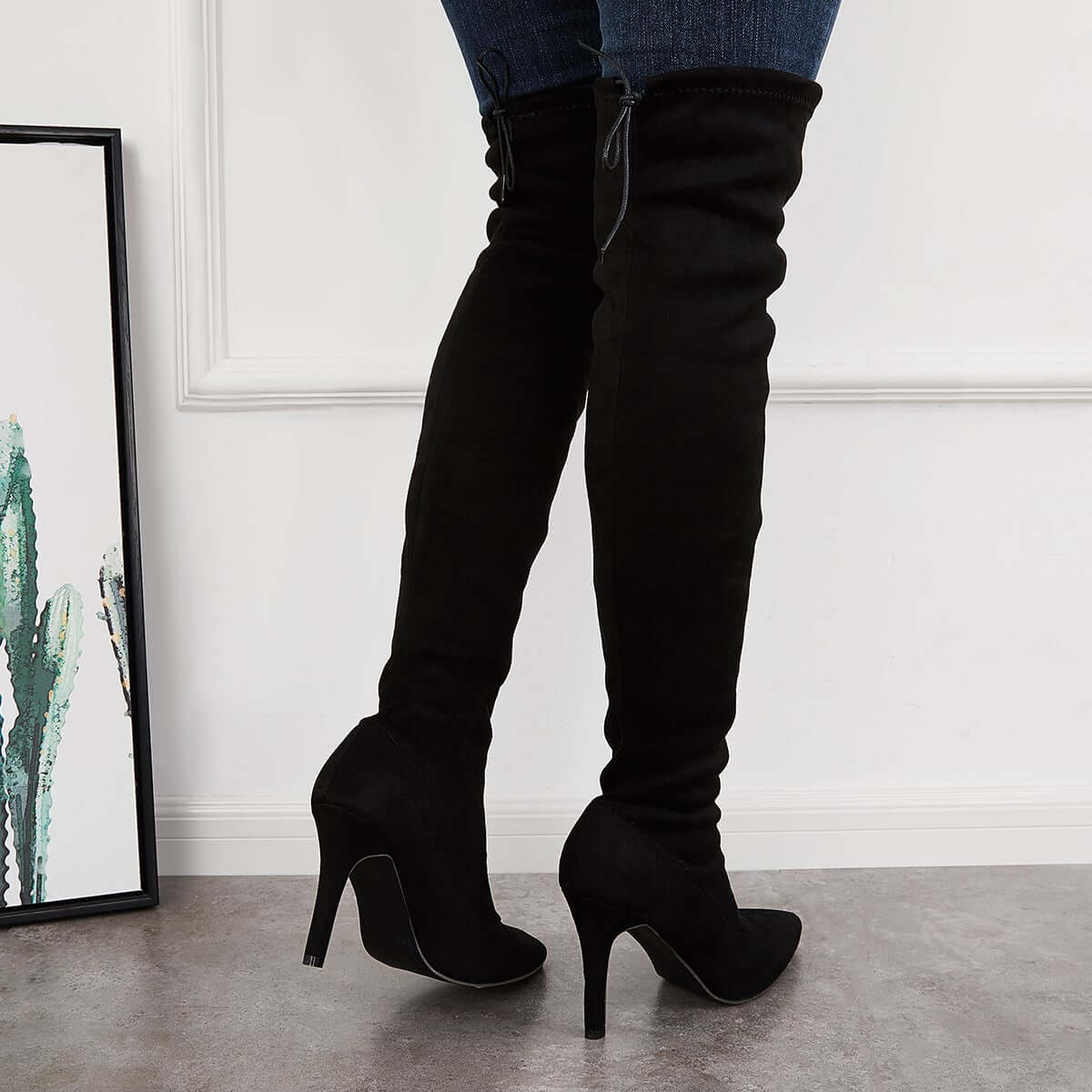 Women Fashion Leopard Knee High Boots