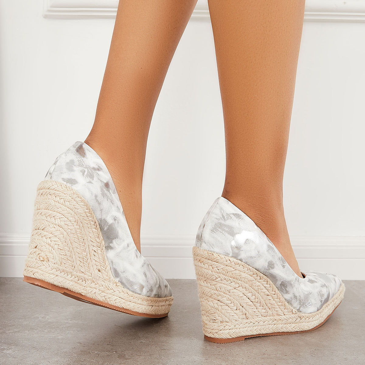 Women's Platform Espadrilles Wedge Woemn Fashion Wedge Pumps