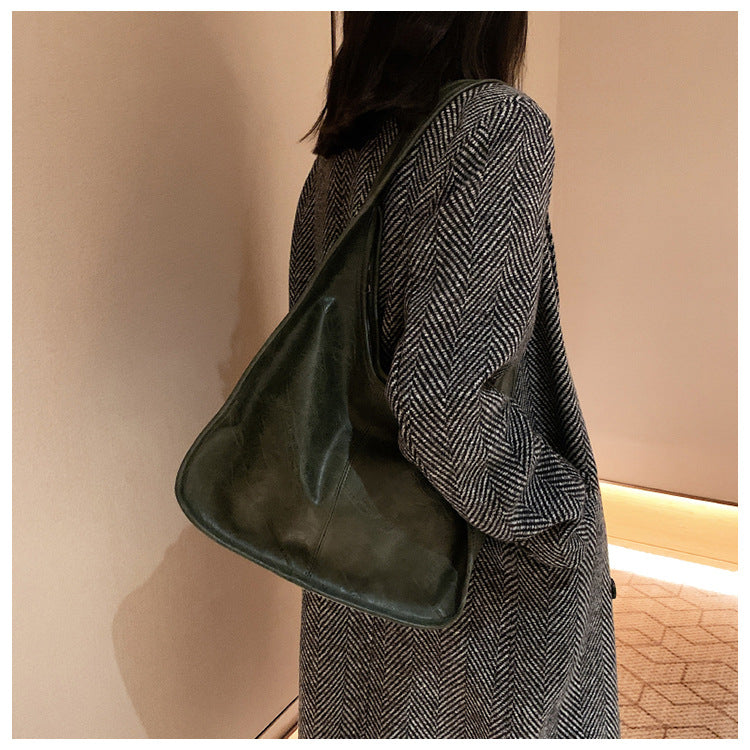 Daily Casual Solid Color Shoulder Luna Bags