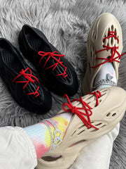 Soft-soled Lace-up Cave Flats