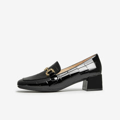 Women Minimalist Date Heeled Loafers