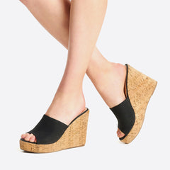 Women Endless Holiday Wedge Slide Sandals