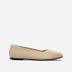 Futurecen-Women Minimalist Square Toe Flat Ballerinas