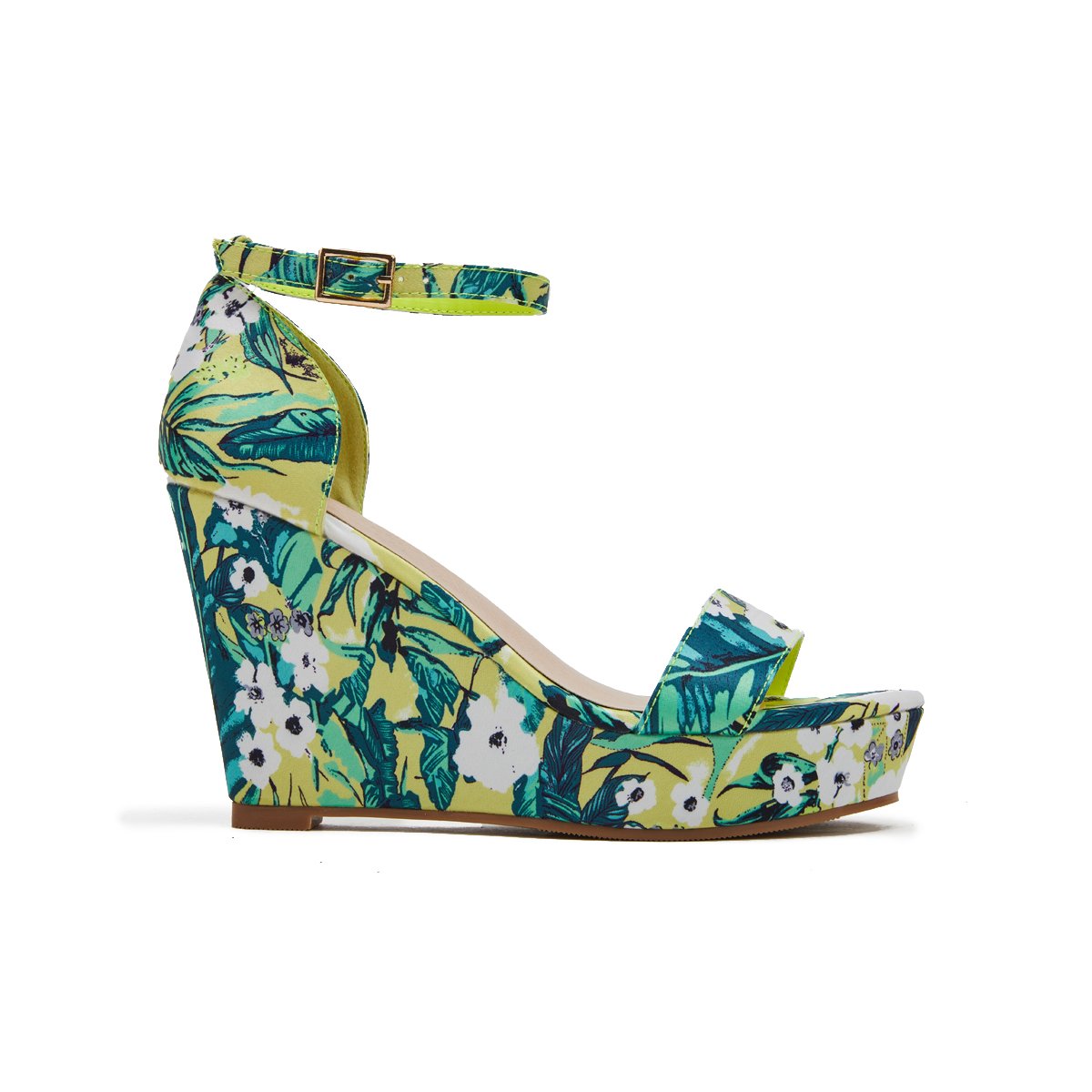 Women's Vintage Floral Printed Wedges Style Platform Wedges