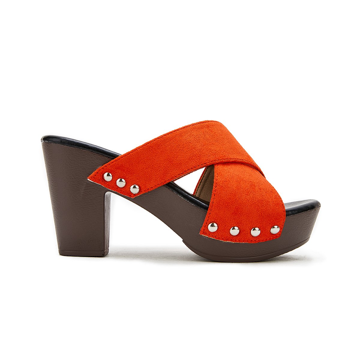 Women's Vintage Sandals Rivet Criss Cross Platform Wedges