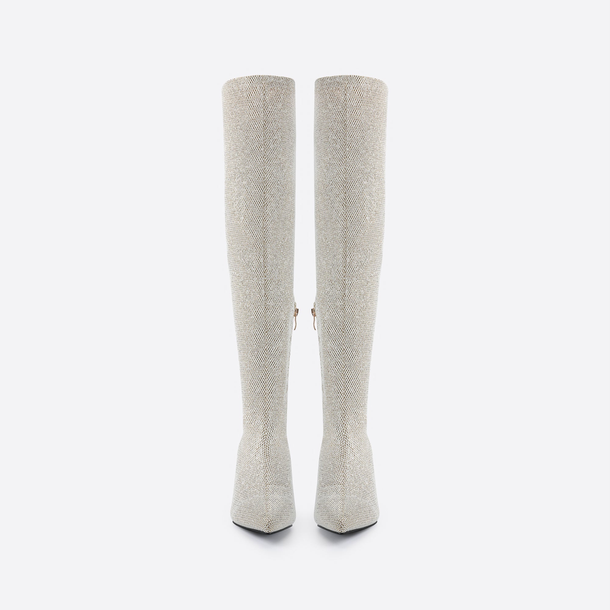 Women Knee High Fine Heeled Pointed Toe Boots