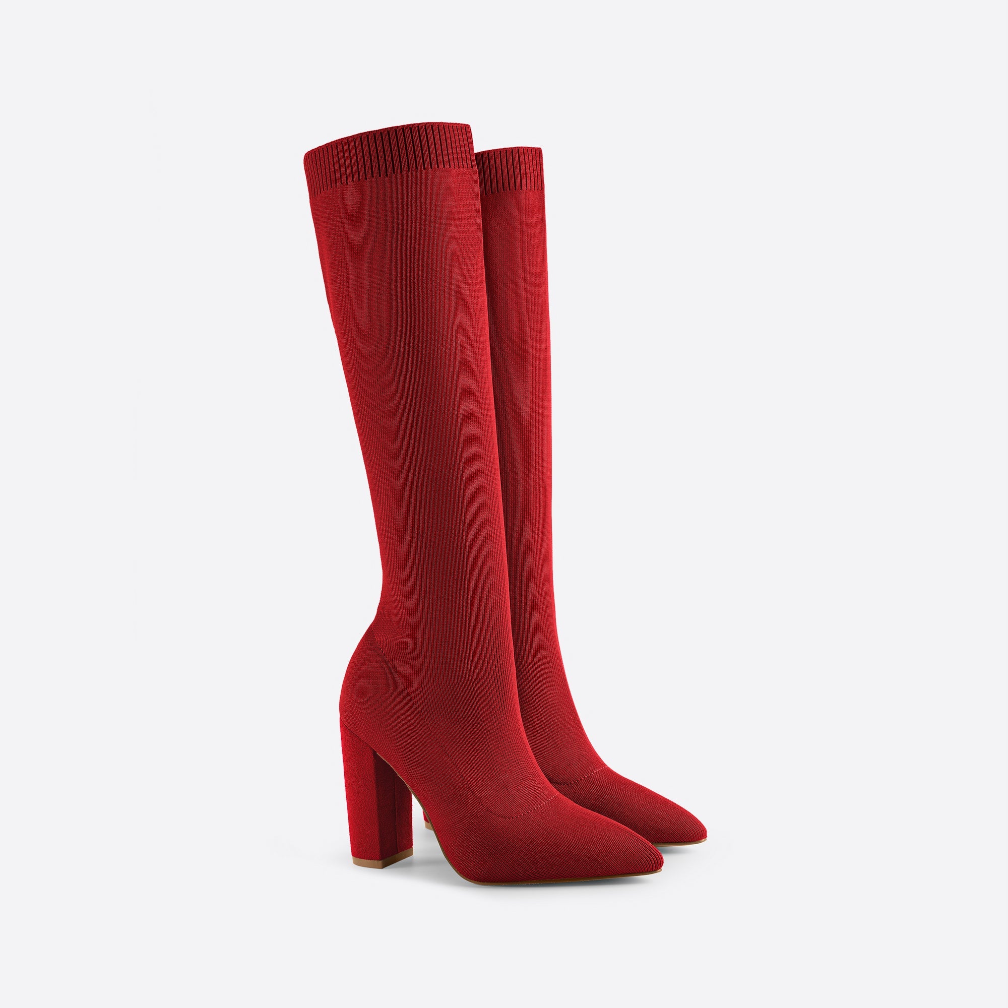 Futurecen-  Women Pointed Toe Sock Boots