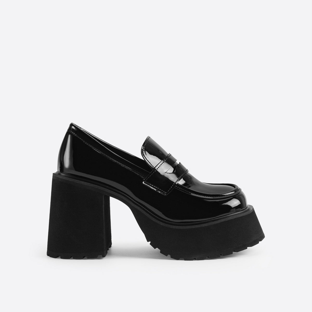 Women High Heel Platform Loafers