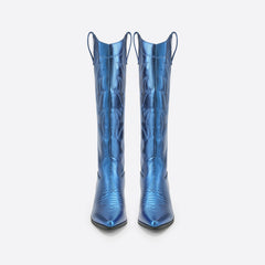 Women Thick Heeled Pointed Toe Boots