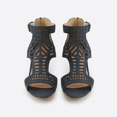 Women Endless Holiday Open-Toe Wedge Heel Sandals