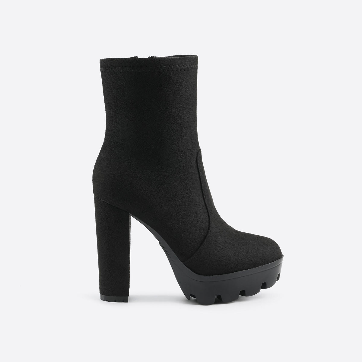 Women Side Zip Chunky Heeled Classic Boots