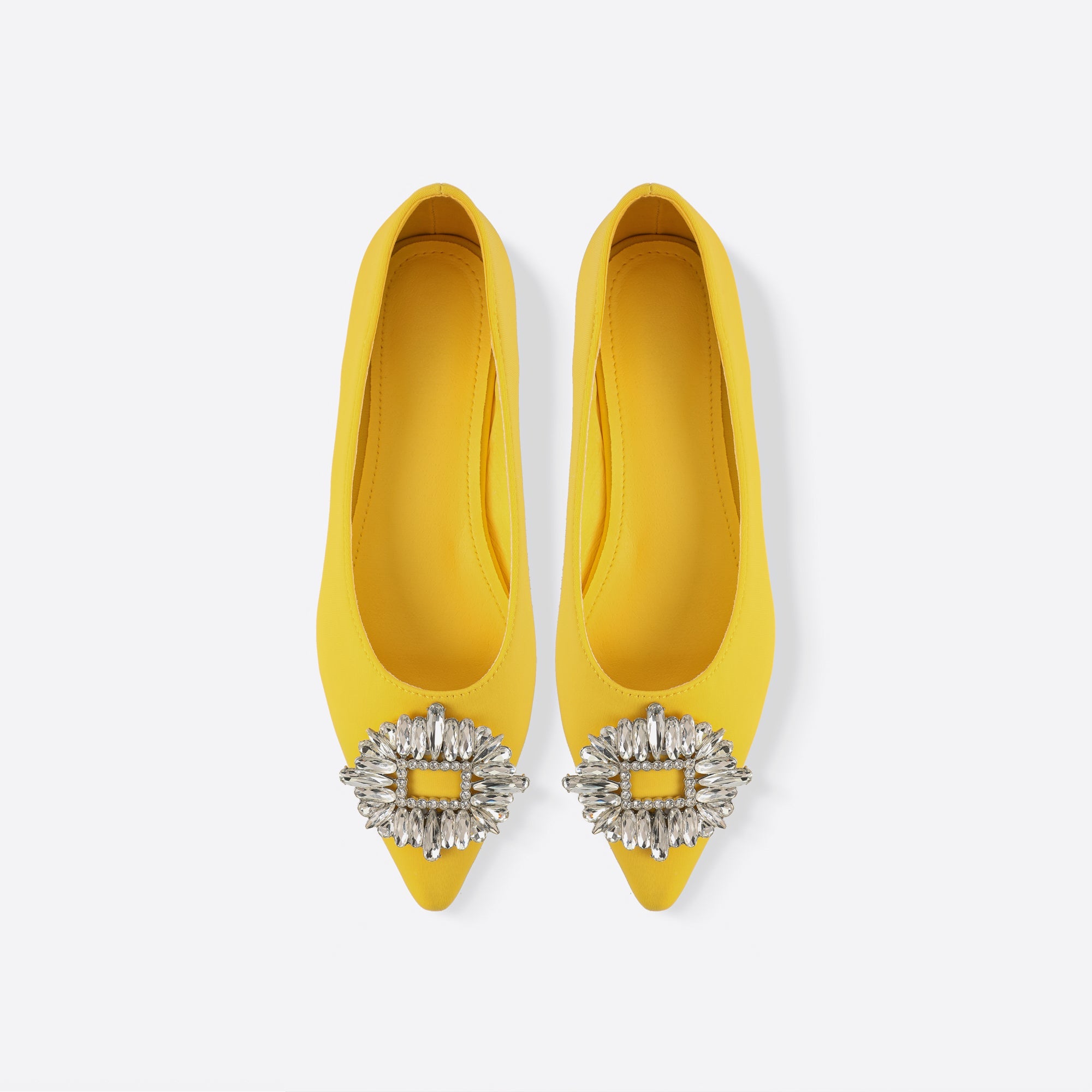 Women Pointed Rhinestones Flats