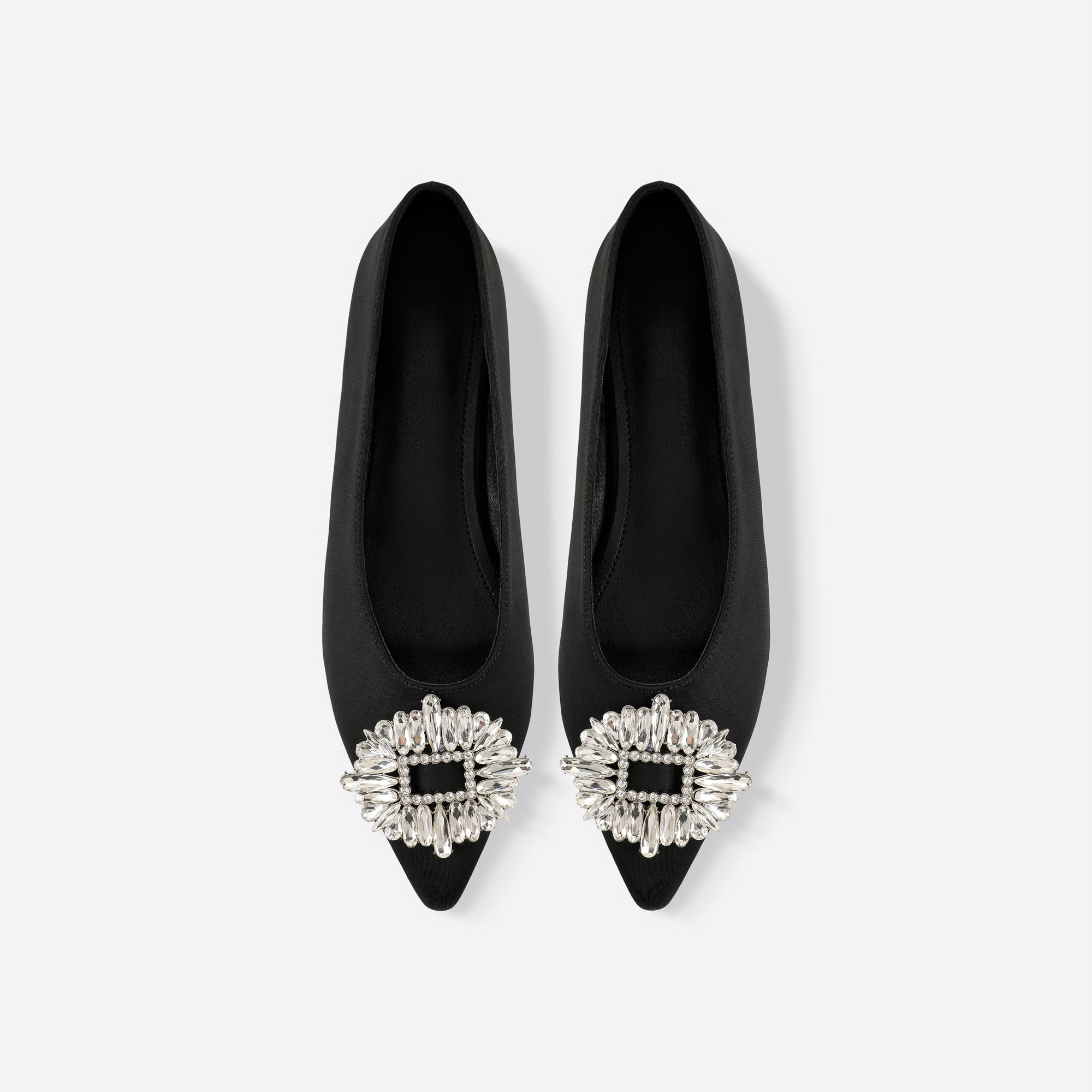 Women Pointed Rhinestones Flats