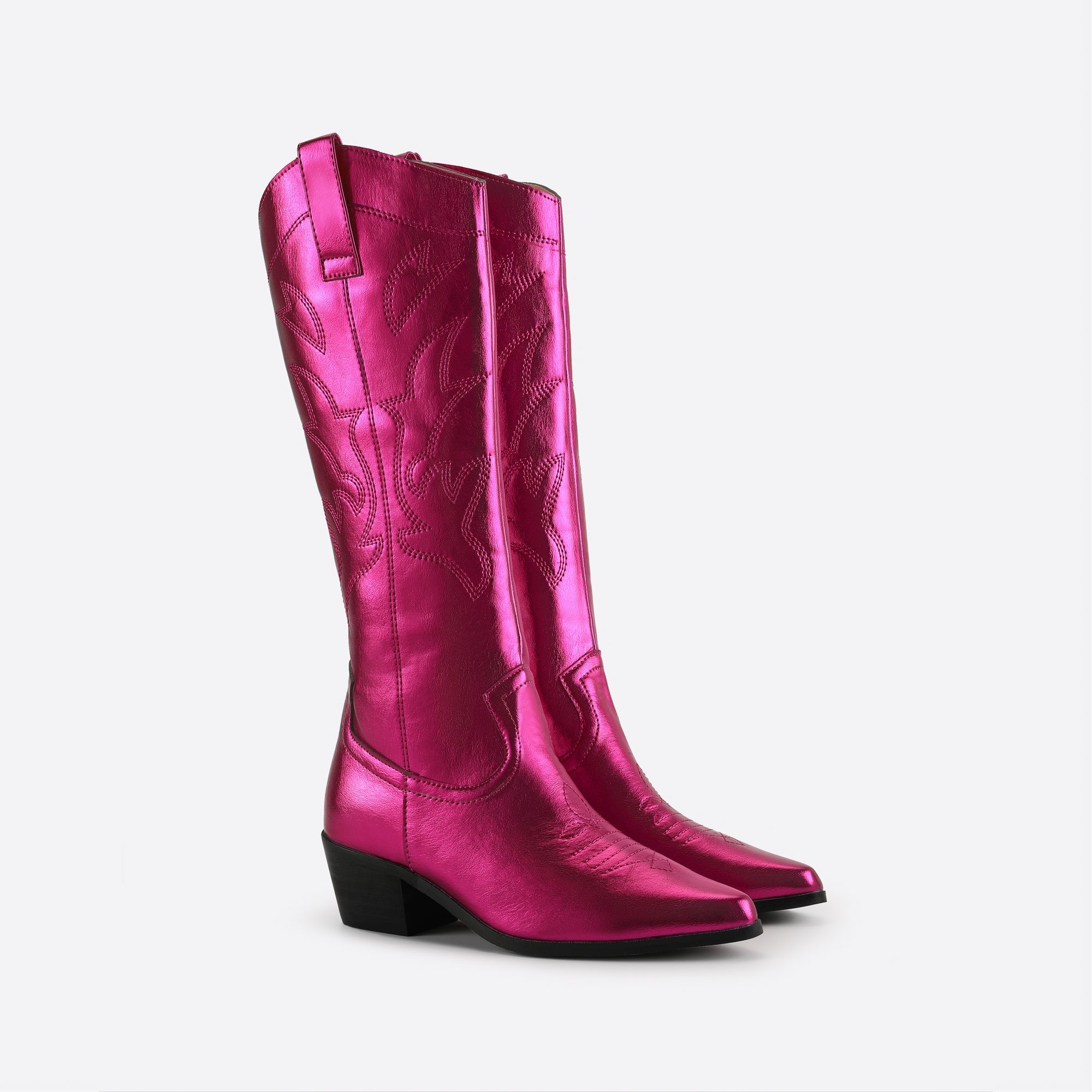 Women Thick Heeled Pointed Toe Boots